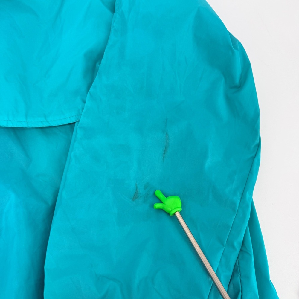 VTG Woolrich Men's Windbreaker XL Teal Purple Jacket A121 Sea Jade Packable‎ Bag - Picture 9 of 9